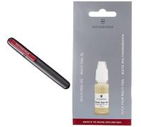 Victorinox Aiguisoir Double pour Couteaux, Swiss Made, Portable, Noir/Rouge