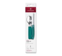 Set de couverts de voyage SWISS CLASSIC, set de 3 pièces, vert, plastique, Victorinox