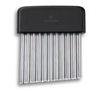 Victorinox Couteau à Décorer, Lame Ondulée 10 cm, Acier Inox, Noir | Idéal pour fruits, légumes et beurre, lame en acier inoxydable avec manche ergonomique, léger et Swiss Made