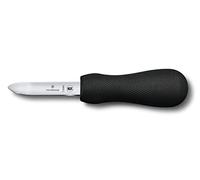 Victorinox Couteau à Huîtres, Lame Courbée, Manche Ergonomique, Lavable au Lave-Vaisselle, Noir