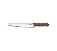 Victorinox Couteau à Victorinox Couteau à pain 22 cm – Manche en bois d'érable – Lame dentée en acier inoxydable