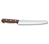 Victorinox Couteau à Victorinox Couteau à pain 22 cm – Manche en bois d'érable – Lame dentée en acier inoxydable