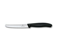 Victorinox Couteau à saucisse/à tomates Swiss Classic 11 cm Noir