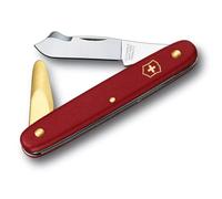 Victorinox Couteau de Jardin Greffoir Combi 2, 3 Fonctions, Rouge | Idéal pour stimuler les bourgeons, lame pointue et spatule en laiton, parfait pour pépiniéristes, 94 mm, Swiss Made