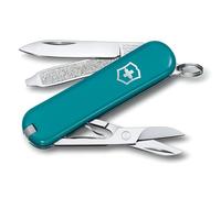 Victorinox Couteau Suisse Classic SD Multitool 7 Fonctions, 58 mm, Bleu | Petit couteau de poche avec ciseaux et lime à ongles, idéal pour le porte-clés et le quotidien, fabriqué en Suisse