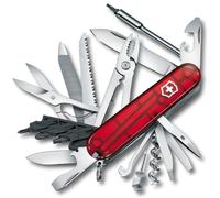 Victorinox Cyber Tool L Couteau Suisse de Poche, Multitool, 39 Fonctions | Clef porte-embouts, stylo et lime pour informatique et électronique. Dimensions 91 mm, coloris rouge. Swiss Made