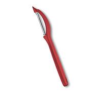 Victorinox Éplucheur Universel à Lame Pendulaire, Bord Dentelé, Double Tranchant, Acier Inoxydable, Passe au Lave-Vaisselle, Rouge