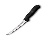 Victorinox Fibrox 5.6613.15 Couteau de Cuisine, Couteau à Désosser, Flexible Noir, 15 Cm
