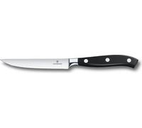 Victorinox Couteau à steak Grand Maître 12 cm – lame cannelée – Noir