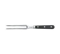 Victorinox Fourchette à découper Grand Maître – Lame extra-tranchante 15 cm, manche plastique noir