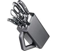 Victorinox Grand Maitre Set de Bloc Porte-Couteaux, Pointe de Bois, Couteau d’Office, Steak, Sculpture, Santoku, Couteau de Chef, Ciseaux de Cuisine