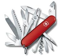 Victorinox Handyman, Swiss Army Knife, Couteau multifonction, Léger, Multitool, 24 Fonctions, Grand Lame, Tire Bouchon, Metal Voir, Rouge