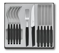 Victorinox - Ménagère Swiss Modern, 12 pièces - noir - 6.9093.12W.12