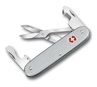 Victorinox Outil de Poche Companion Slim Alox, Outil Multifonction, 6 Fonctions, y c. Ciseaux, Ouvre-Emballage, Tournevis, Swiss Made, Argent