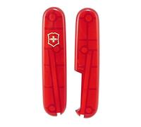 Victorinox Poignées de Couteau Multitool en Plastique Rouge Translucide pour Couteaux Victorinox Swiss Army 91 mm - Comprend un Outil de Découpe pour Tournevis/Tire-Bouchon - 2 Pièces