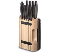 Victorinox Profi bloc à couteaux sans contenu, compact, place pour 6 couteaux, rangement de couteaux, en bois, amande-beige