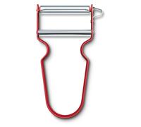Victorinox Économe REX 11 cm, lame droite, aluminium, rouge