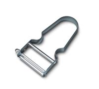 Victorinox REX Éplucheur à Légumes et Pommes de Terre, Aluminium, Bleu | Éplucheur professionnel extra tranchant à lame pendulaire pour une coupe droite et précise en cuisine.