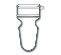 Victorinox REX Éplucheur professionnel, Éplucheur à légumes, Éplucheur à pommes de terre, Coupe droite, Lame pendulaire, Extra tranchant, Aluminium