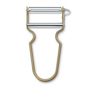 Victorinox REX Éplucheur professionnel, Éplucheur à légumes, Éplucheur à pommes de terre, Coupe droite, Lame pendulaire, Extra tranchant, Aluminium