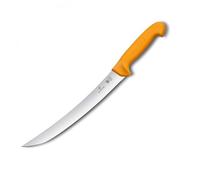 Victorinox Swibo Couteau de Cuisine, Bloc Porte-Couteaux, Coupe Normale, Jaune, Longueur de Lame du Couteau 26 cm, Nylon, Noir, 26 cm