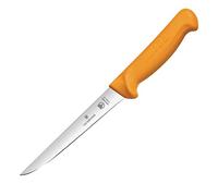 Victorinox Swibo Couteau de Cuisine, Couteau à Désosser, Tranchant Normal, Acier Inoxydable, Noir