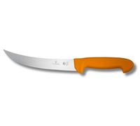 Victorinox Swibo Couteau de Cuisine/Couteau de Boucher, Léger, Tranchant Normal, Longueur de Lame 22 Cm, Nylon, Noir