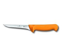 Victorinox Swibo Couteau de Cuisine/Désossage, Lame de 13 Cm, Droite, Flexible et Étroite, Jaune
