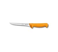 Victorinox Swibo Couteau de Cuisine/Désossage, Lame de 16 Cm, Droite, Flexible et Étroite, Jaune