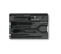 Victorinox Swiss Card Classic Carte Multifonction, 10 Fonctions, Noir | Outil de poche format carte avec ciseaux, stylo bille et lime à ongles pour le quotidien et les voyages. Swiss Made
