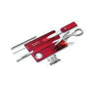 Victorinox Swiss Card Lite Multitool de Poche, 13 Fonctions, LED, Rouge | Outil de poche format carte de crédit avec loupe, tournevis, ciseaux et lampe LED pour le quotidien. Swiss Made