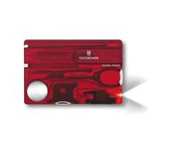 Victorinox Swiss Card Lite Multitool de Poche, 13 Fonctions, Rouge | Outil au format carte de crédit avec loupe, lampe LED, ciseaux et tournevis pour le quotidien et les voyages.