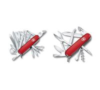 Victorinox, Swiss Champ, Couteau de Poche Suisse, Multifonction, Léger, 33 Fonctions, Grande lame & Huntsman, Couteau de Poche Suisse, Multifonction, Léger, 15 Fonctions, Grande lame