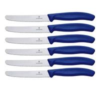 Victorinox Swiss Classic Bleu Jeu De 6 Couteaux De Table