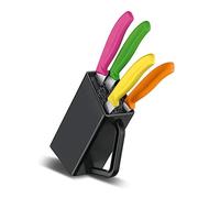 Victorinox Swiss Classic Bloc à couteaux pour couteaux à steak et à pizza, rempli de 4 pièces, rangement des couteaux