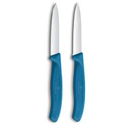 Ensemble de couteaux SWISS CLASSIC 8 cm, lot de 2 pcs, bleu, plastique, Victorinox