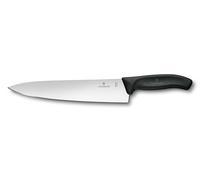 Victorinox Swiss Classic Couteau à Trancher, 25 cm, Acier Inoxydable, Noir | Lame droite extra-tranchante pour découper la viande et rôtis. Manche ergonomique en TPE, 25 cm, fabriqué en Suisse.