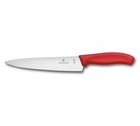 Victorinox – Couteau de chef Swiss Classic – Lame 19 cm, tranchant droit, rouge