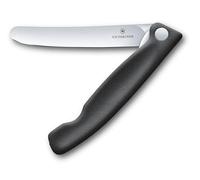 Couteau de cuisine pliant - lame lisse avec pointe arrondie Victorinox - Black