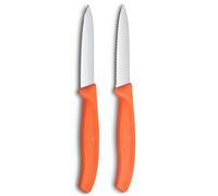 Ensemble de couteaux SWISS CLASSIC 8 cm, lot de 2 pcs, orange, plastique, Victorinox