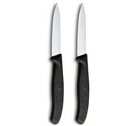 Victorinox Ensemble de couteaux Swiss Classic 8 cm plastique noir – lot de 2