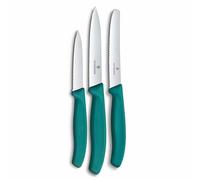 Ensemble de couteaux SWISS CLASSIC, lot de 3 pcs, vert, plastique, Victorinox