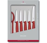 Victorinox Swiss Classic Set de couteaux à légumes 6 pièces rouge Emballage cadeau