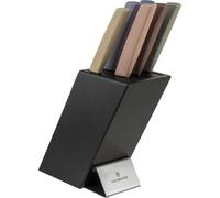 Victorinox Bloc à couteaux Swiss Modern rempli – 6 couteaux, bois multicolore