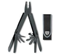 Victorinox Swiss Tool Spirit BS Multitool, 29 Fonctions, Etui, Noir | Outil multifonction avec scie à bois, scie à métaux et tournevis pour bricolage et réparation, 115 mm, Swiss Made