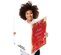 VictoryStore Carte de Saint-Valentin géante avec enveloppe 61 x 91 cm