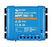 Victron Energy BlueSolar MPPT 100/15 Contrôleur de Charge 12/24V | Max. 100V PV, 15A Courant de Charge, Batterie 12/24V, Régulateur Solaire MPPT pour Panneaux Solaires