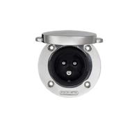 Victron Energy Prise électrique en Acier Inoxydable avec Couvercle 32 A/250 Vca (2 p/3 w)