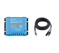 Victron Energy SmartSolar MPPT Contrôleur de Charge 100/20-48 12V 24V 48V 20A & enjoy solar Câble de connexion professionnel 6mm² entre module solaire et régulateur de charge solaire 5m