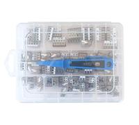 ViD® Mini bornes à levier - Boîte de 70 pièces - 30 x UC02M, 25 x UC03M, 15 x UC05M, 1 x extracteur européen bleu - Bornes à enficher/bornes de connexion